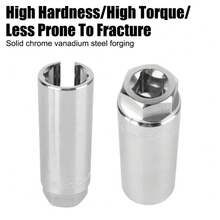 Herramienta especial de llave de tubo de 22 mm y 1/2" para extracción e instalación de sensor de oxígeno de automóvil, para reparación - 1/2 - Ver 2