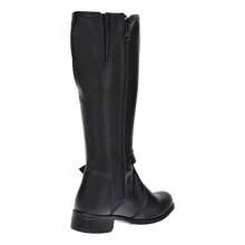 Women's Elegant Riding Boot, High Shaft, Side Zipper, Soft And Comfortable, New Winter Collection - màu đen - Xem 6