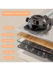 Soporte ajustable 360° para cabezal de ducha, sin agujeros - Multicolor - Ver 4