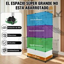 Jaulas Para Aves, Jaulas Grandes Para Pájaros Móvil Jaula Para Aves Pequeñas, Juguetes Para Pájaros, Móvil De Metal Para Pájaros, Para Loros, Para Cañarios, 75x39x120cm - Unitalla - Ver 7