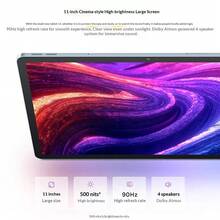 Lenovo 联想小新平板电脑 11 2025 款，全新，2.5K 超高清护眼屏，娱乐学习平板电脑，联发科天玑 6300AI 旗舰级性能 AI 助手，6GB/8GB+128GB 内存，深空灰/天蓝色，官方配置，支持 WiFi，USB Type-C 接口 - 深灰色 - 查看 4