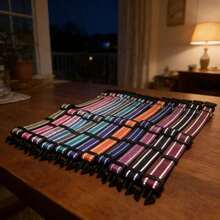 1pc Reflective Adjustable Dog Collar, Thin Nylon Webbing And Quick Release Plastic Buckle, Adjustable Nylon Collar Suitable For Small, Medium, Large Dogs, Walking & Training - Blue - View 10