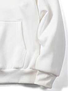 Men's Casual Versatile Minimalist Cartoon Tom And Jerry Element Printed Hoodie Sweatshirt, Autumn/Winter - White - View 4