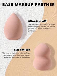 10PCS Makeup Tools Set Including:10PCS Makeup Sponges,Giveaways,Travel,Cheap Stuff,Travel Essential - Multicolor - View 8