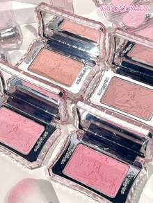 GOGO TALES 可爱粉色芭蕾清新腮红盘，低饱和度腮红修容色，哑光自然色调，便携式腮红，适合学生、日常约会和上班族 GOGOTALES - #02 Afternoon Earl Grey Tea - 查看 7