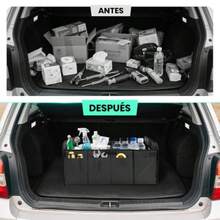 carrito organizadorOrganizador de Cajuela Universal para Auto Caja de Almacenamiento Plegable Maletero de Coche con Multiple Compartimentos Bolsas Herramientas para SUV Carro  Compras y Camping Gris - gris - Ver 4