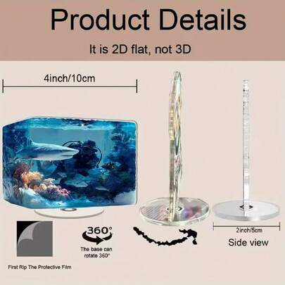 2D亚克力花园装饰品，LOVE桌面摆件，旋转底座户外装饰，防水草坪配件，浪漫花园平摆礼品