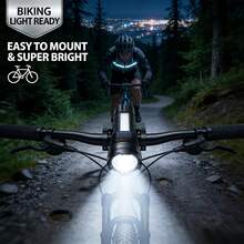 Ultra-Bright Rechargeable LED Flashlight, LED+COB Torch, FREE, Zoomable Floodlight - USB Rechargeable, With Battery, For Camping, Fishing, Hunting, Adventure Emergencies, Perfect For Father' Day Gifts, Holiday Emergencies Lighting - Đèn pin LED sạc siêu sáng - Xem 6