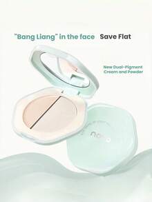 NOVO 双色高光粉，哑光和珠光妆效，自然轮廓腮红，适合日常妆容，学生适用，性价比高，派对礼物，新年、秋冬季、送给朋友、聚会礼物，Y2K风格，可爱 - 02#粉霧 - 查看 2