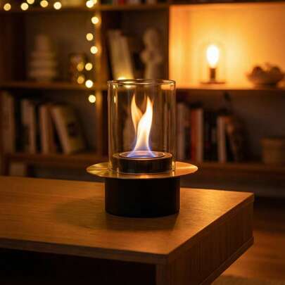 Portable Modern Tabletop Fireplace For Home Decoration Easy Setup