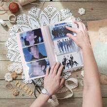 120张卡片装三格小狗素描动物卡片册，便携式卡片收藏册 - 多色 - 查看 6