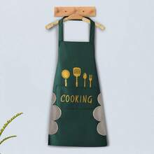 Waterproof Oil-Proof Thickened Plus Size Suspender Bib Apron With Hand Wipe Cloth, Stain Resistant Durable Easy-Clean Kitchen Apron For Cooking Baking BBQ Grilling Dishwashing, Adjustable Straps For Men Women Chefs Bakers Food Service Workers Caterers, Home Restaurant Café Bakery Picnic Camping Party Holiday Gathering Cooking Class Apron, Reusable Heavy-Duty Quick-Dry Style, Ideal For Meal Prep Buffet Catering Events Family Dinners Outdoor Barbecues Birthday Parties Thanksgiving Christmas Kitchen Essentials - Hand Wipe - 查看 10