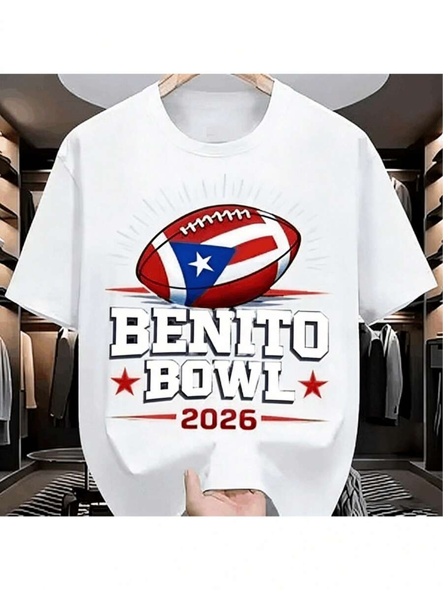 Men's Stand Collar Slim Fit Short Sleeve T-Shirt 2026 New Valentine's Day Layered Street Fashion Pure Cotton Fabric Minimalist Letter Print Design Local Fast Delivery - White - View 1