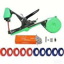 1 Set Plant Tying Machine, Includes 10 Rolls Of Tape + 1 Box Of Nails, Tomato, Cucumber, Eggplant, Loofah, Grape And Other Vine Tying Tool, Knotting Machine, Gardening Tool Set, Agricultural Tool, Plant Binding Tape, Time-Saving, High Binding Efficiency, A Good Helper For Farmers - Multicolor - View 13