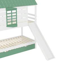 Kids Bed Frames, Headboards & Footboards - White+Green + MDF + Pine + Plywood + 90cm*200cm-1 - View 9