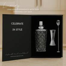 Glass Cocktail Shaker Set - 5 Piece - Silver Martini Shaker Set With Strainer, Jigger, Spoon & Muddler - 16 Oz Drink Shakers Cocktail - Ideal Gift For Home Bar & Drink Trolley Décor - 銀色 - 查看 8