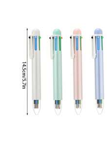 1-36支装可定制6色圆珠笔，多色圆珠笔，6合1 4色伸缩圆珠笔，适用于办公、文具、学生及学生礼物、返校礼物、派对礼品 - 6色原子筆 - 查看 3