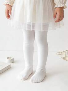 7条装儿童基础纯色针织紧身裤，适合0-3岁、4-7岁、8-12岁女孩，春季、秋季、四季皆宜 - 彩色 - 查看 5