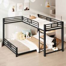 Kids Bed Frames, Headboards & Footboards - Black + Metal + 140cm*200cm - View 2