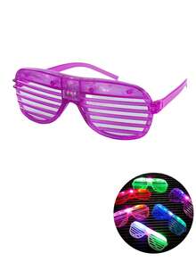 发光眼镜、LED时尚眼镜、荧光派对用品、闪光玩具眼镜、派对礼物、生日派对礼物、万圣节礼物 - 彩色 - 查看 8