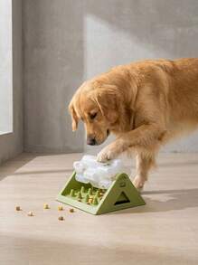 PETSIN 耐用型狗狗益智玩具，360°旋转益智喂食器，带零食分配器，适用于猫狗，宠物零食分配器，互动慢食喂食器，互动狗狗玩具零食分配器，用于智商训练，提高狗狗的训练智商并减少无聊感。 - 彩色 - 查看 4
