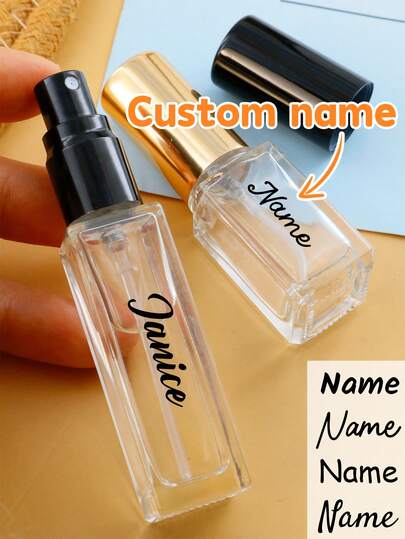 Custom Name Perfume Bottle, Personalized Travel Perfume Bottle Refillable, Customized Mini Perfume Bottle, Customizable Bridal Party Gifts, Birthday Gifts, Bridesmaid Gifts, Multifunctional, Travel, Portable, Liquid Bottle, Besties, Unique Gifts, Mom