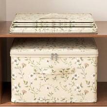 Fabric Folding Storage Box, Oxford Cloth Wardrobe Organizer Box For Clothes, Blankets, Home Use - Multicolor - View 4