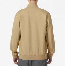 Adidas New Men's Casual Commuter Knit Stand Collar Zip-Up Jacket - Khaki - View 3