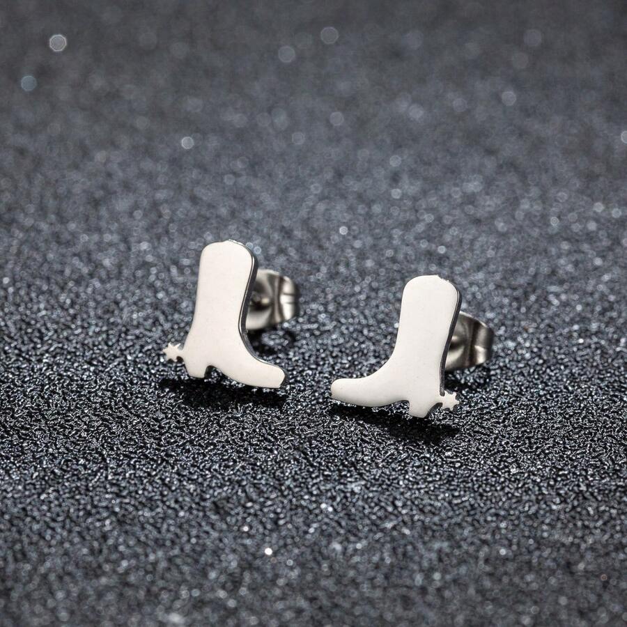 1Pair Fashion Boot Cowboy ,Earring Party Jewelry,Cute Daily Gifts,Minimalist Jewelry,Valentine's Day Gift - GED646 - View 1