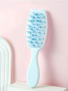 3/1pc. Scalp Massage Comb, Household Long Handled Shampoo Brush For Scalp Massage And Deep Cleaning, Shower Brush, Shampoo Comb, Scalp Brush Head, Spa Center, Relaxing Scalp Brush, Scalp Massage Comb - Baby Blue - View 6