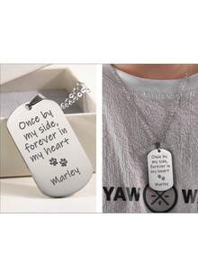 1pc Stainless Steel Military Dog Tag Necklace, Customizable Necklace For Men, Collar Accessory, Jewelry. Customized Name, Date Engraved Military Tag. Suitable For Father, Mother, Couples, Boyfriend, Self-Commemoration, Gift For Friends And Family, Daily Wear, Special Occasions, Boyfriend Gift, Valentine's Day Gift, Gift For Her, Father's Day Gift, Gift For Dad, Gift For Husband/Boyfriend. Customized ID Dog Tag Engraving. - Multicolor - View 6