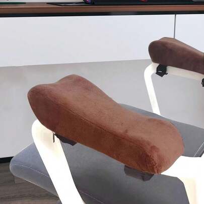 2 Pack Office Chair Armrest Pads, Memory Foam Gaming Chair Arm Rest Covers Ergonomic Armrest Cushions For Office Chair,Desk Chair, Gaming Chair (Brown), Onesize