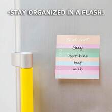 Cute Iridescence 4 Pads/200 Sheets 3x3 Sticky Notes Set, Adorable Cartoon Memo Pads With High-Adhesive, Post Reusable Tearable It Notes For Journal Planners Office Schoolsss Home, Bulk Stationery Gift - 虹彩 - 查看 5