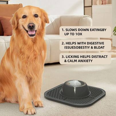 1. Slow Feeder Dog Bowl, Suitable For Liquid Treats, Anti-Slip[Entertainment Ball]Bone Broth Dog Licking Bowl, 3/4 Cup Yogurt Puppy Licking Toy, Suitable For Large, Medium And Small Dogs, Nutritional Supplement/Post-Operative Nutrition