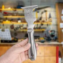 10 In 1 Multi Use Putty Knife Stainless Steel Paint Scraper Removal Construction Tool For Wallpaper Can Opener Home DIY - One-piece Stainless Steel Putty Knife - View 10