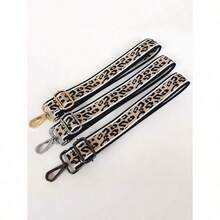 Fashionable Leopard Print & Color Blocking Thickened Adjustable Shoulder Strap For Shoulder Crossbody And Water Bottle Strap Multipurpose Use - Gold - View 3
