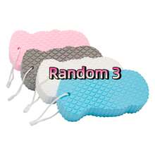 1/3pcs Exfoliating Bath Sponge, Alcohol-Free Body Scrubber, Exfoliating Massage Bath Sponge, Deep Cleansing Bath Brush, Home Scrub Cleaning Sponge - Fish Scales - View 10