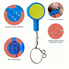2pcs Durable Fishing Knot Tool, Quick Hook Design, Ergonomic Handle, Suitable For Ice Fishing And Fly Fishing Accessories, Perfect Gift For Father's Day, Labor Day And Teacher's Day, Colorful Handle, Sturdy Structure, Fishing Gear - Multicolor - View 5