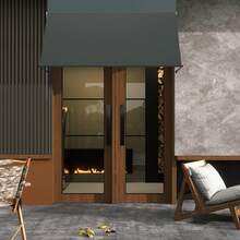 Retractable Awning With Articulated Arms, Balcony Awning, Retractable Awning, Balcony Awning, Sun Protection, Weather Resistant, Provides Shade, Retractable For Windows, Balcony, UV Resistant - Anthracite - View 5