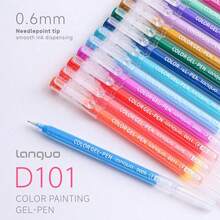 Languo Baru Diluncurkan 252 Pcs 234 Warna, Lukisan Buah Biru yang Menakjubkan 6pcs/9pcs Set Pena Tulis Tangan/Stabilator Warna Gradien, 162 Warna/234 Set, Tas Kanvas, Ujung Multi-Warna 0.5mm, Badan Transparan, Cocok Untuk Melukis, Menandai, Catatan Siswa, Menggambar, Membuat Buku Pegangan, Penggunaan Kantor, Musim Kembali ke Sekolah, Menulis Jurnal - Tas kain untuk pena jurnal - View 4