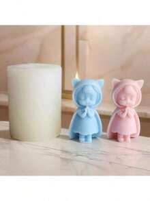 DIY Handmade Blessing Girl Plaster Aromatherapy Silicone Mold, Multi-Purpose - White - View 1