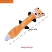 1pc Pet Plush Squeaky Toy, Raccoon & Squirrel Shaped Chew Toy, Durable Dog/Cat Teething And Biting Toy For Self-Play And Training - Multicolor - View 8