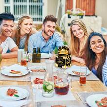 毕业季黑色金色剪影现金礼盒，惊喜存钱罐，透明袋礼品，适合儿童和成人，包含50个透明袋 - 以趣味的方式赠送现金礼物给亲朋好友 - 黑色 - 查看 7