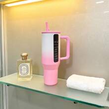 HYDROJUGs 32oz 32oz Gift-Ready Polished Ombre Pink-To-White Insulated Tumbler, Versatile Travel Mug & Water Bottle With Contrast Trim & Leakproof Design, Stainless Steel Double-Wall Vacuum Cup For Desk Use, Brunch Dates & Evening Walks, Best Christmas & Halloween Gift For Family & Friends Who Appreciate Soft, Feminine Style - 32oz漸層粉 - 查看 5