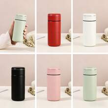 New Mini Stainless Steel Insulated Cup, Student Portable Small Water Bottle, Pocket Cup, Simple Tea Infuser, Small Insulated Cup, Matte Anti-Scratch Surface, 200ML - Multicolor - View 2