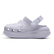 Crocs Dép bít mũi rỗng nhẹ, kiểu dáng cổ điển với họa tiết hoa, thích hợp cho cả nam và nữ, thoải mái khi sử dụng hàng ngày, ngoài trời, thể thao và dạo chơi. - Sương giá tím - Xem 1
