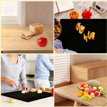 1pc Black Transparent Non-Slip Acrylic Cutting Board, Suitable For Kitchen, Home, Restaurant, Protects Countertop, Fruit Cutting, Kitchen Utensil, Mother's Day Kitchen Gift - Multicolor - View 3