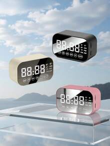 2-In-1 Alarm Clock Speaker, Smart Bluetooth Speaker Multifunctional Clock, Student Alarm Clock Essential - Mini Version - View 3