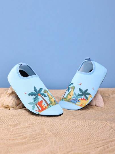 Kids Outdoor Water Shoes Sports Casual Fashion Non-Slip Breathable Cartoon Pattern Boys Girls Beach Shoes Water Shoes, 1 Pair Training Yoga Shoes