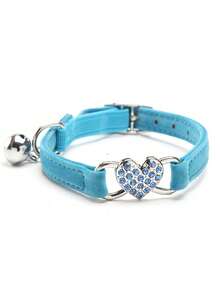 可调节柔软宠物项圈，带铃铛 - 时尚百搭，适合小型犬、猫咪和小猫 - 彩色 - 查看 7